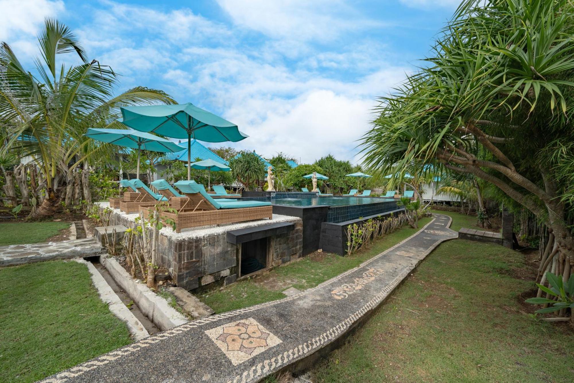 The Cubang Hut'S Lembongan Hotell Exteriör bild